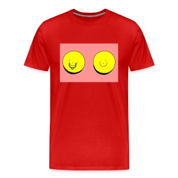 lemon piercing red - Men's Premium Organic T-Shirt - red - Front - Damien (186cm)