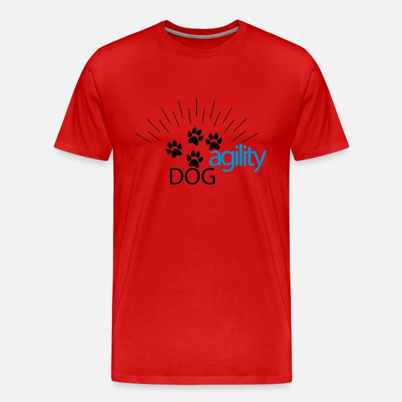 agility - Männer Premium Bio T-Shirt - Rot