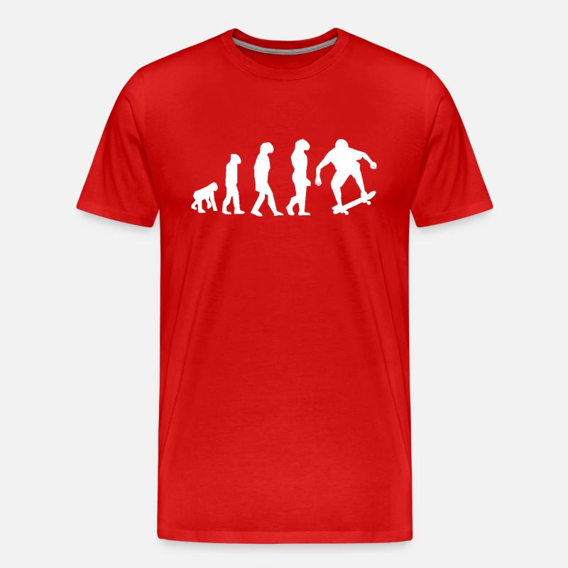 évolution skate - T-shirt bio Premium Homme - rouge