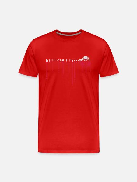 zombie hunter Halloween quote - Men's Premium Organic T-Shirt - red
