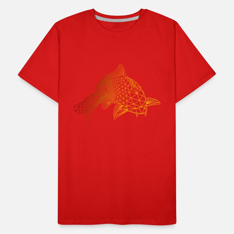 Carp Passion Polygondesign Männer Premium Bio T-Shirt