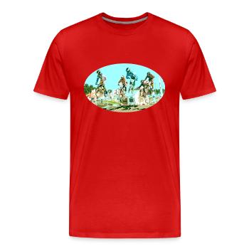 bmx - T-shirt bio Premium Homme - rouge - Devant - Damien (186cm)