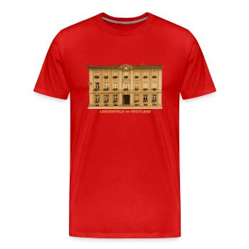 Mairie de Lengenfeld Vogtland Saxe - T-shirt bio Premium Homme - rouge - Devant - Damien (186cm)