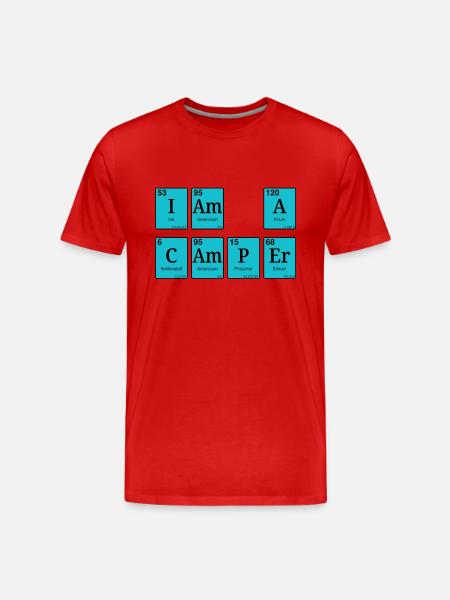 I am a camper - Men's Premium Organic T-Shirt - red