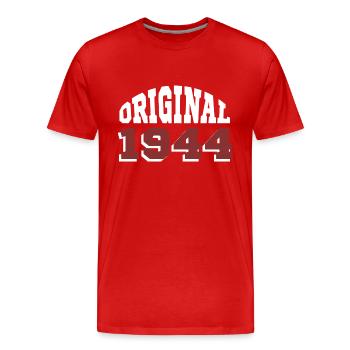 Original 1944 - T-shirt bio Premium Homme - rouge - Devant - Damien (186cm)