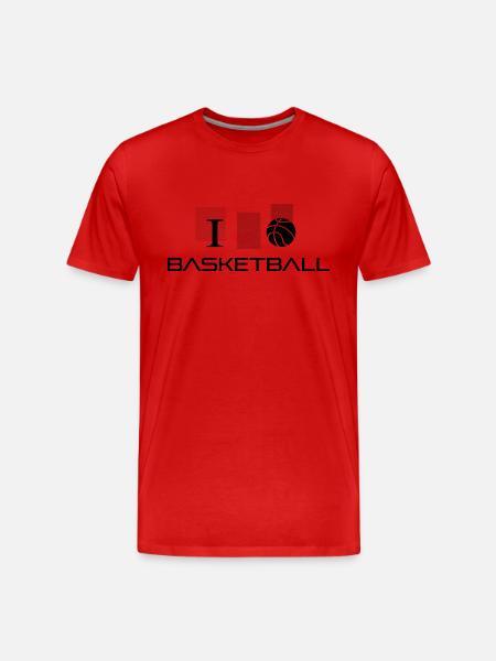 Basketball - Männer Premium Bio T-Shirt - Rot