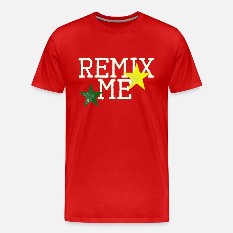 Remix me - Männer Premium Bio T-Shirt - Rot
