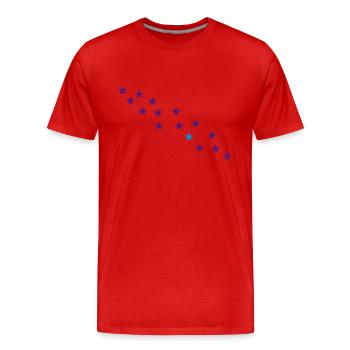 sternschnuppe - Männer Premium Bio T-Shirt - Rot - Vorne - Damien (186cm)