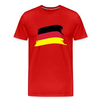 '-Flagge - Männer Premium Bio T-Shirt - Rot - Vorne - Damien (186cm)