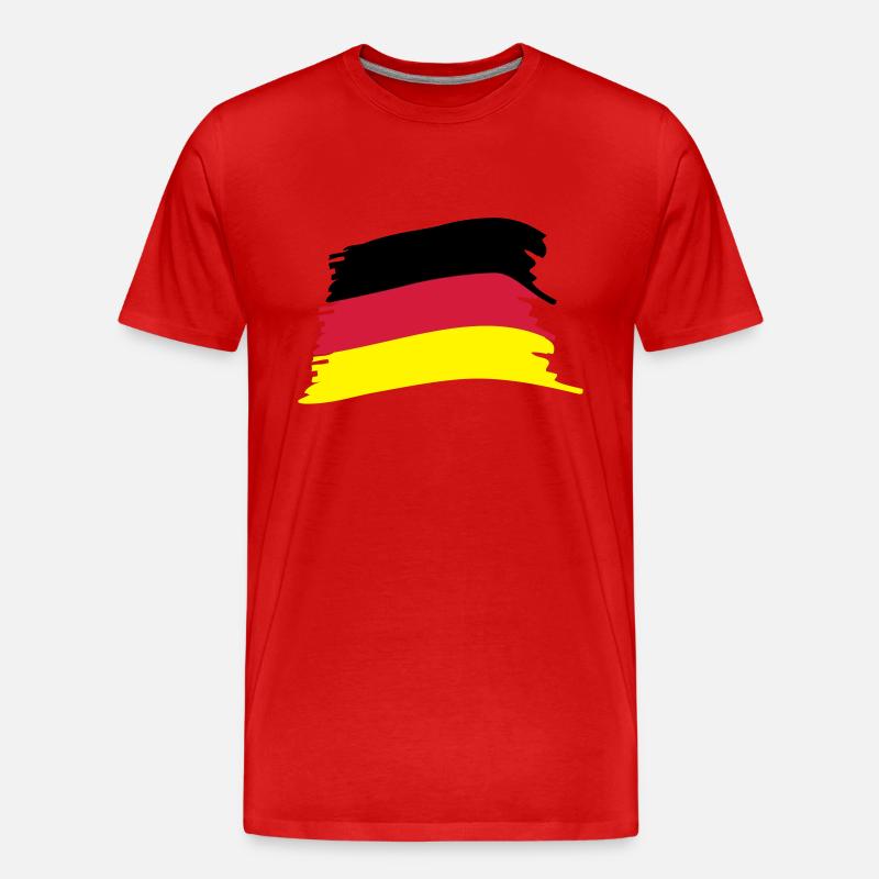 '-Flagge - Männer Premium Bio T-Shirt - Rot