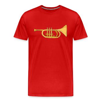 Musical instrument - Men's Premium Organic T-Shirt - red - Front - Damien (186cm)