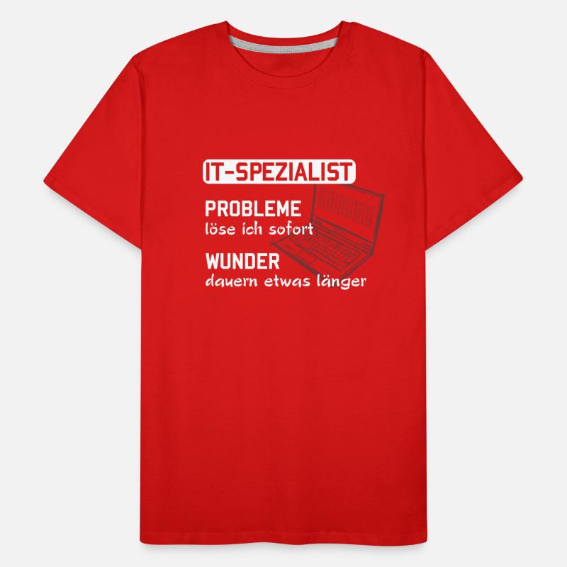 IT Spezialist - Computer Informatiker Geschenk Männer Premium Bio T-Shirt
