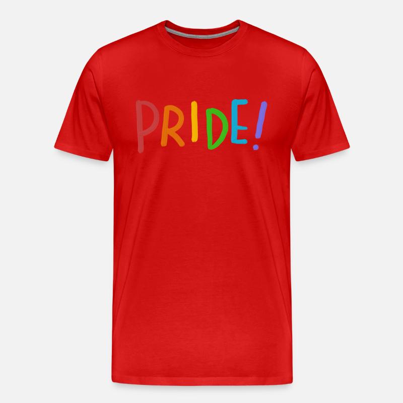 Pride Day - Pride 3 - Männer Premium Bio T-Shirt - Rot