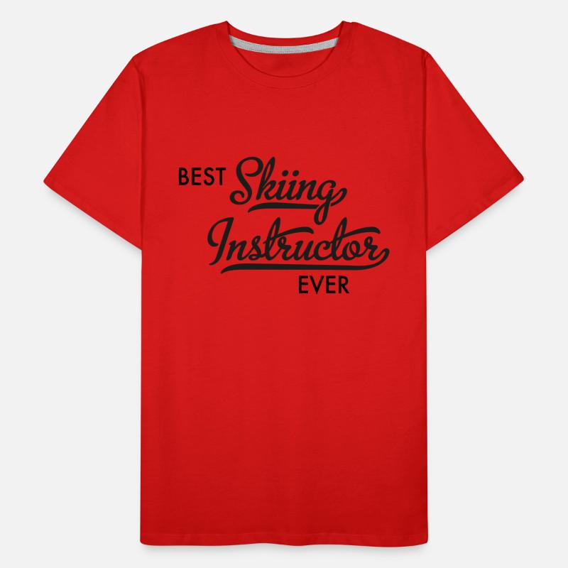 Moniteur de ski T-shirt bio Premium Homme