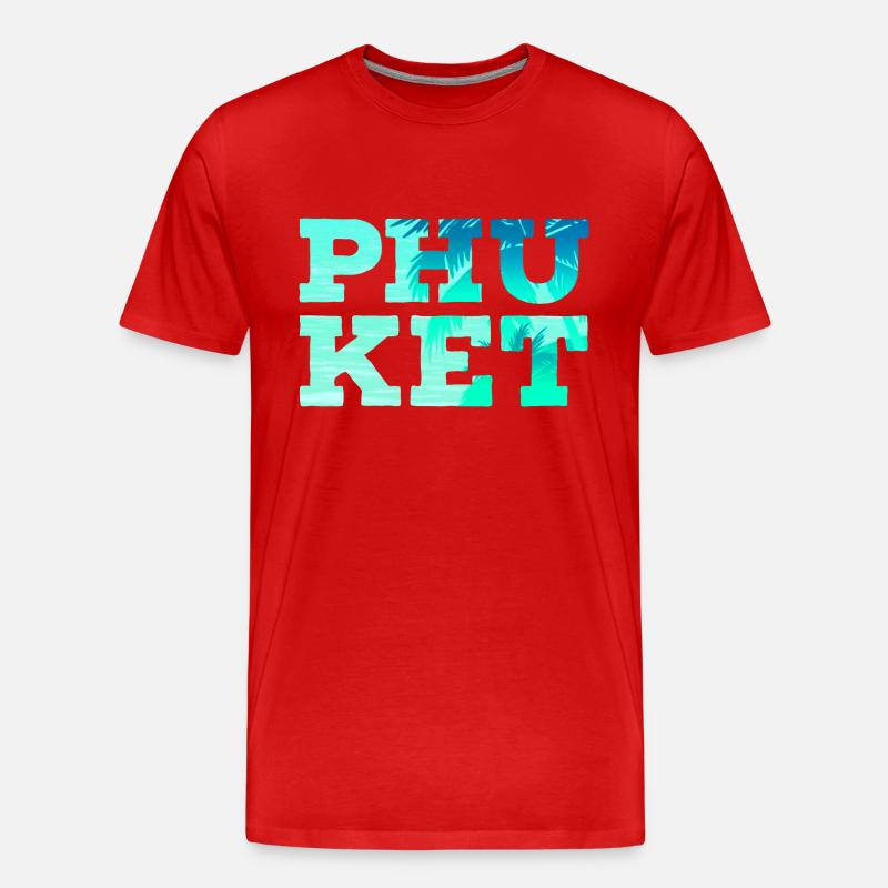 Phuket - Männer Premium Bio T-Shirt - Rot