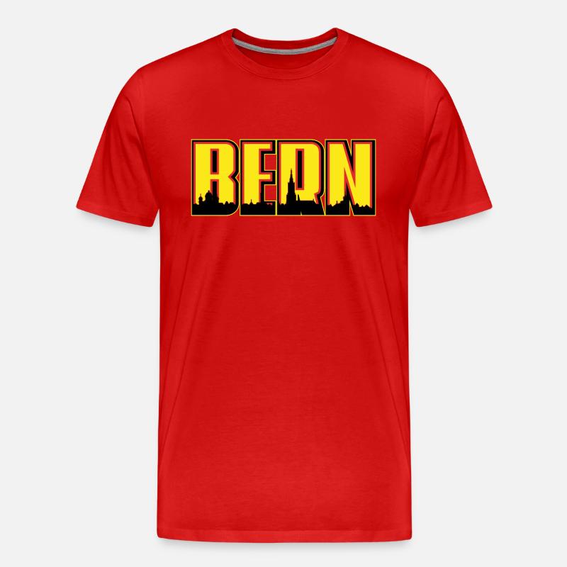 Bern - Männer Premium Bio T-Shirt - Rot