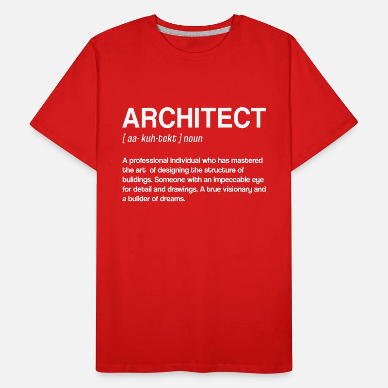 Architect Art Architecture Designer Men's Premium Organic T-Shirt