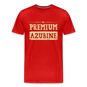 Premium Azubine - Männer Premium Bio T-Shirt - Rot - Vorne - Damien (186cm)