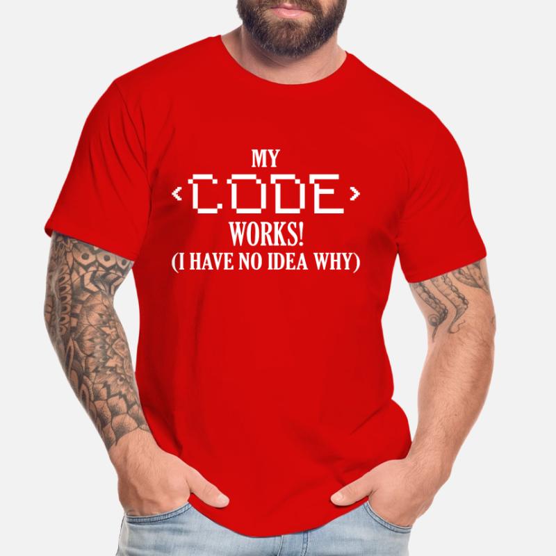 My Code Works! I Have No Idea Why Software Coding Männer Premium Bio T-Shirt