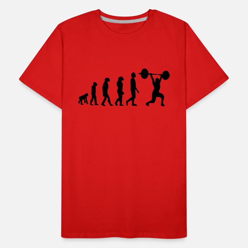 Weightlifting evolution Men's Premium Organic T-Shirt