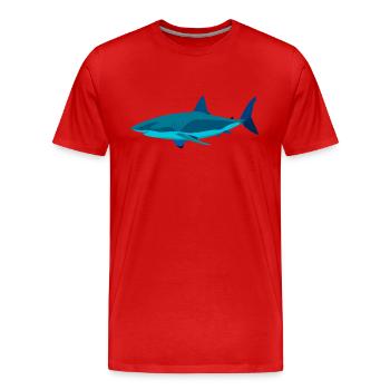 Meerestiere - Männer Premium Bio T-Shirt - Rot - Vorne - Damien (186cm)