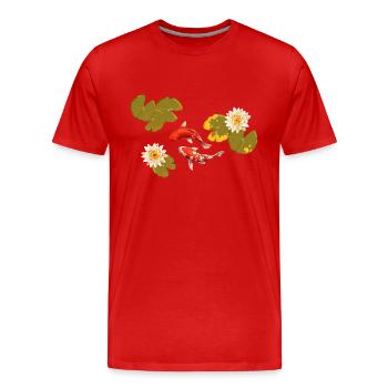 Meerestiere - Männer Premium Bio T-Shirt - Rot - Vorne - Damien (186cm)