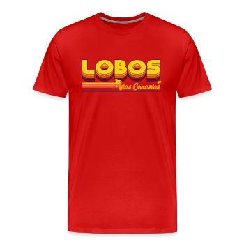 Lobos Canary Island Design - Men's Premium Organic T-Shirt - red - Front - Damien (186cm)