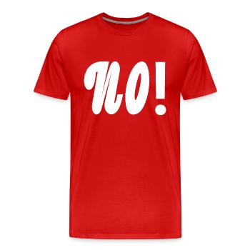 Non - T-shirt bio Premium Homme - rouge - Devant - Damien (186cm)