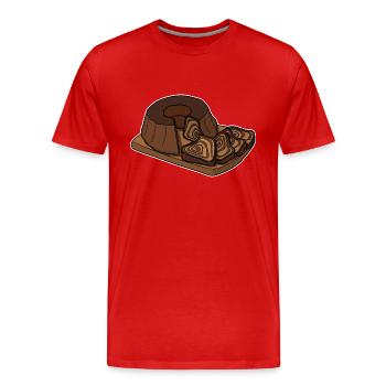 Brotkuchen Potica Slowenien Kuchen Bäcker - Männer Premium Bio T-Shirt - Rot - Vorne - Damien (186cm)