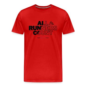 All Runners Count Gift For Runners - T-shirt bio Premium Homme - rouge - Devant - Damien (186cm)