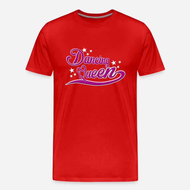 Dancing Queen - Männer Premium Bio T-Shirt - Rot