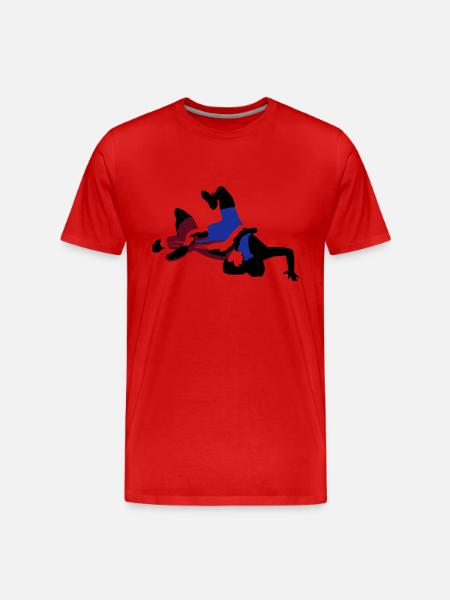 Ringer, Ringen - Männer Premium Bio T-Shirt - Rot