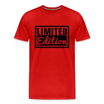 limited_edition_f1 - Männer Premium Bio T-Shirt - Rot - Vorne - Damien (186cm)