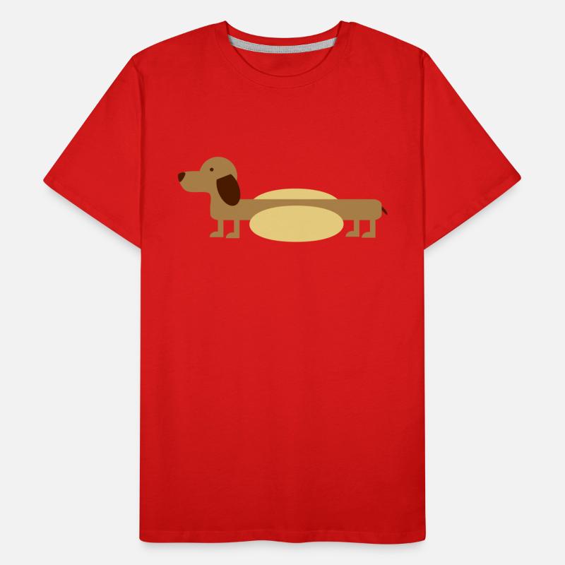 Hot-Dog Männer Premium Bio T-Shirt