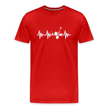 Gardening Garden Garden love Gardener Gardener - Men's Premium Organic T-Shirt - red - Front - Damien (186cm)