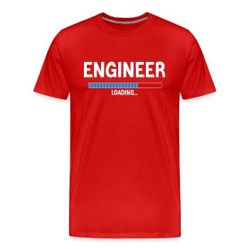Engineer Engineer Personalized Humor Gift - Men's Premium Organic T-Shirt - red - Front - Damien (186cm)