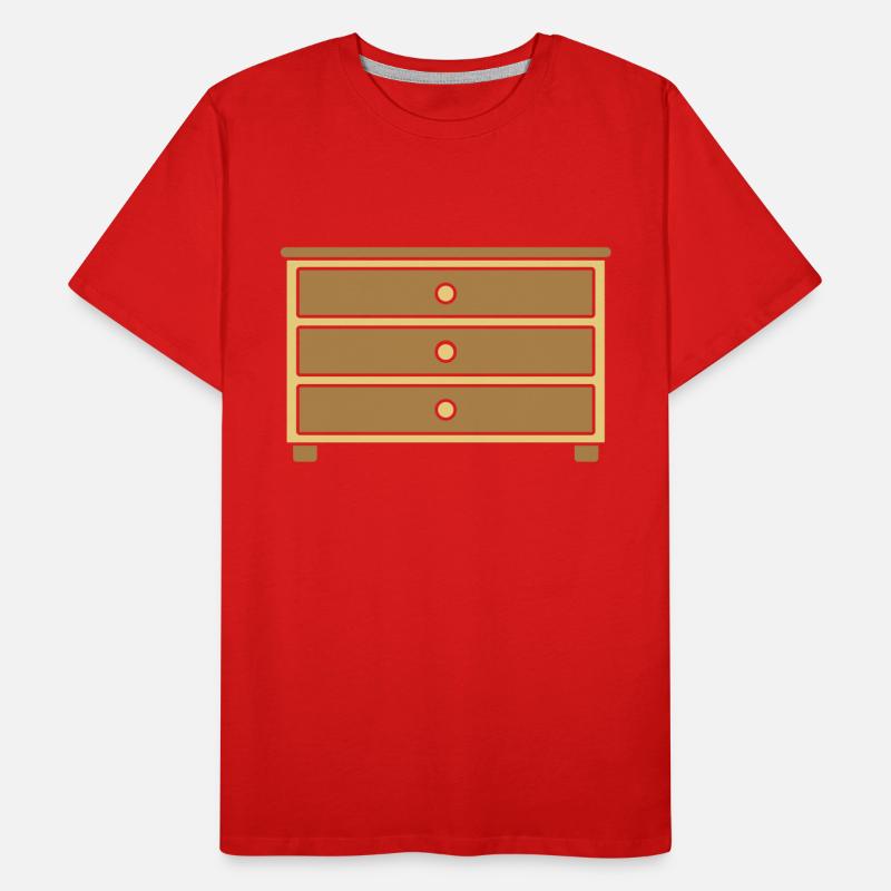 Tiroirs de meubles design Commode T-shirt bio Premium Homme