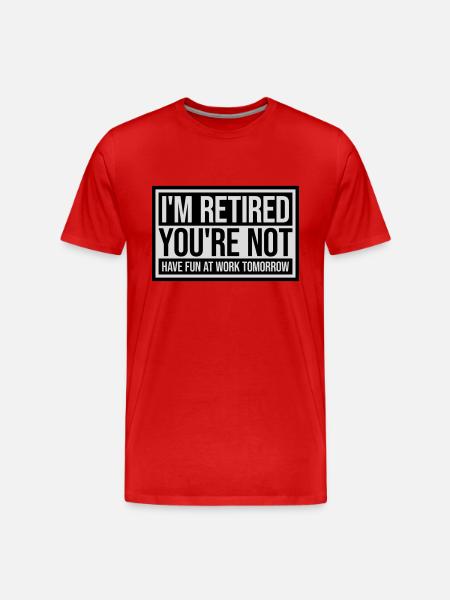 have fun at work - Men's Premium Organic T-Shirt - red