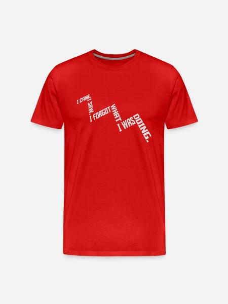 I came saw forget - Men's Premium Organic T-Shirt - red