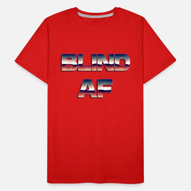AF aveugle T-shirt bio Premium Homme
