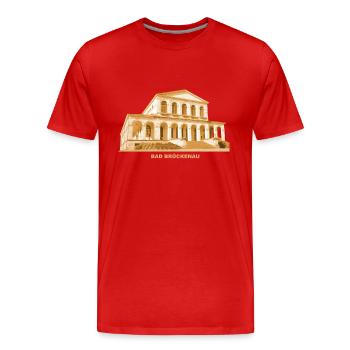 Bad Brückenau Heilbad Unterfranken Bayern - Men's Premium Organic T-Shirt - red - Front - Damien (186cm)
