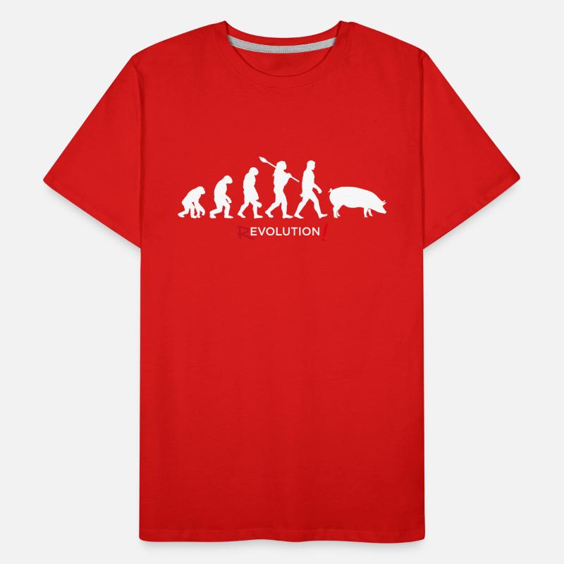 Revolution - Evolution Man Fun Twist 04 Männer Premium Bio T-Shirt