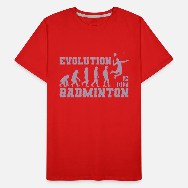 Badminton Evolution Silhouette T-shirt bio Premium Homme