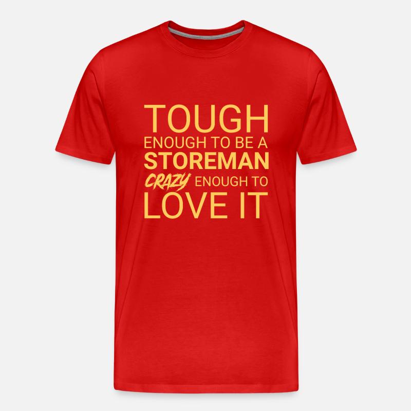 Storeman Crazy - Männer Premium Bio T-Shirt - Rot