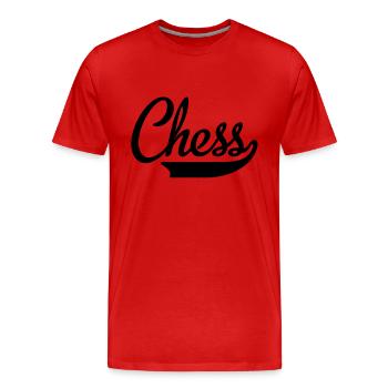 Schach - Männer Premium Bio T-Shirt - Rot - Vorne - Damien (186cm)