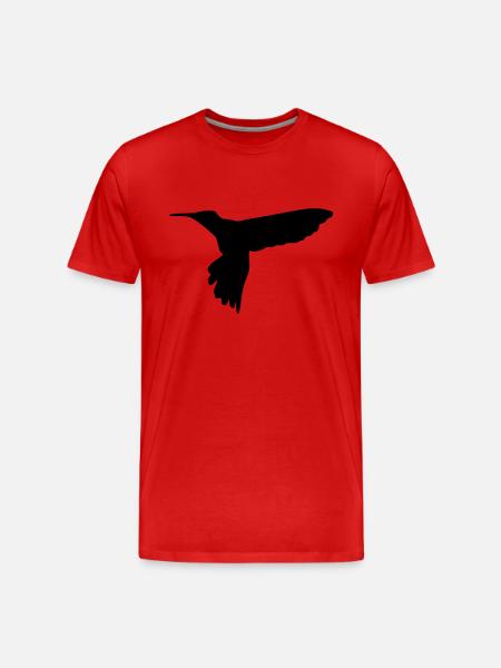 kolibri vogel - Männer Premium Bio T-Shirt - Rot