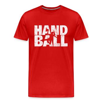 sport de handball - T-shirt bio Premium Homme - rouge - Devant - Damien (186cm)