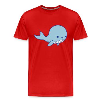 Wal Baby Clipart - T-shirt bio Premium Homme - rouge - Devant - Damien (186cm)