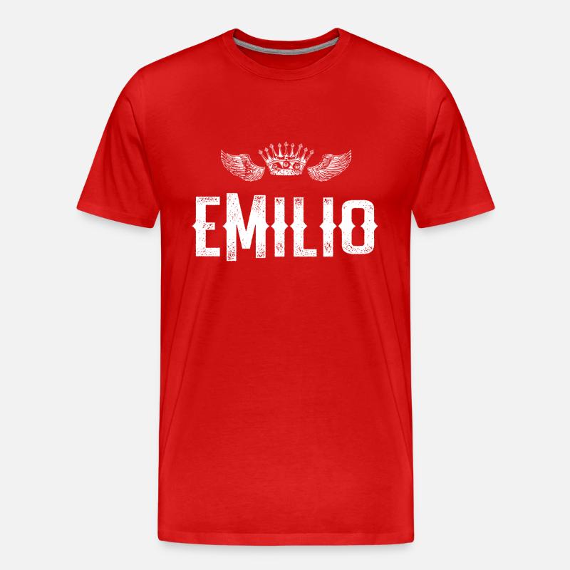 Emilio - Männer Premium Bio T-Shirt - Rot