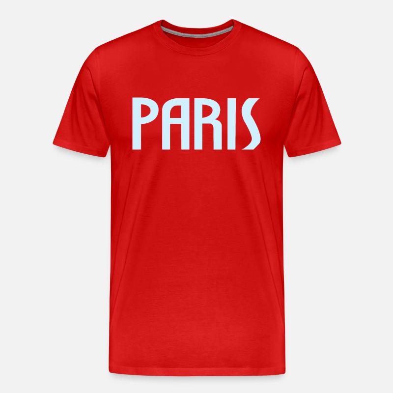Paris - Männer Premium Bio T-Shirt - Rot